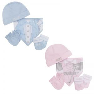 Baby 4 Piece Organza Bag Gift Set