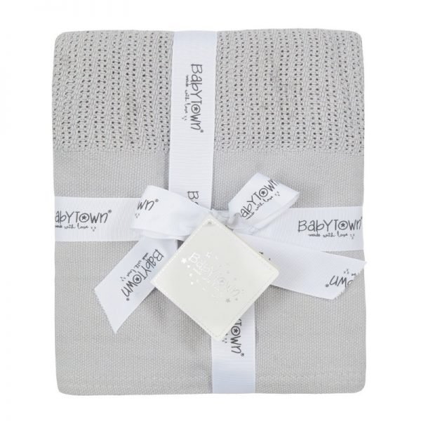 Baby Luxury Heavy Knit Cellular Panel Blanket - Image 5