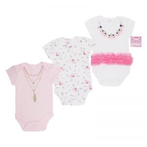 Girls 3 Pack Bodysuits