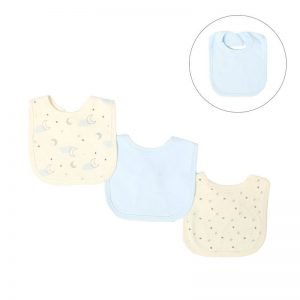 Boys 3 Pack Velcro Bibs