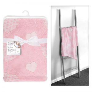 Supersoft Heart  Fleece Baby  Blanket