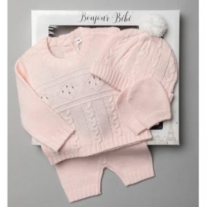 Baby Knitted 4 Piece Outfit in a Gift Box