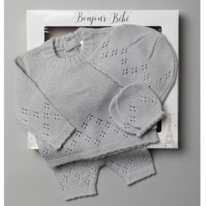 Baby Knitted 4 Piece Outfit in a Gift Box