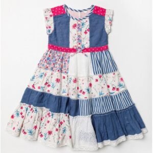 Girls Panelled Dress (3-11 Years)