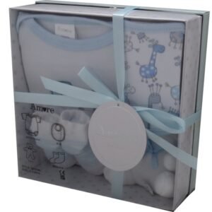 Blue 4 Piece Luxury Boxed Gift Set (0-3 Months)