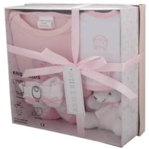 Pink 4 Piece Luxury Boxed Gift Set (0-3 Months)